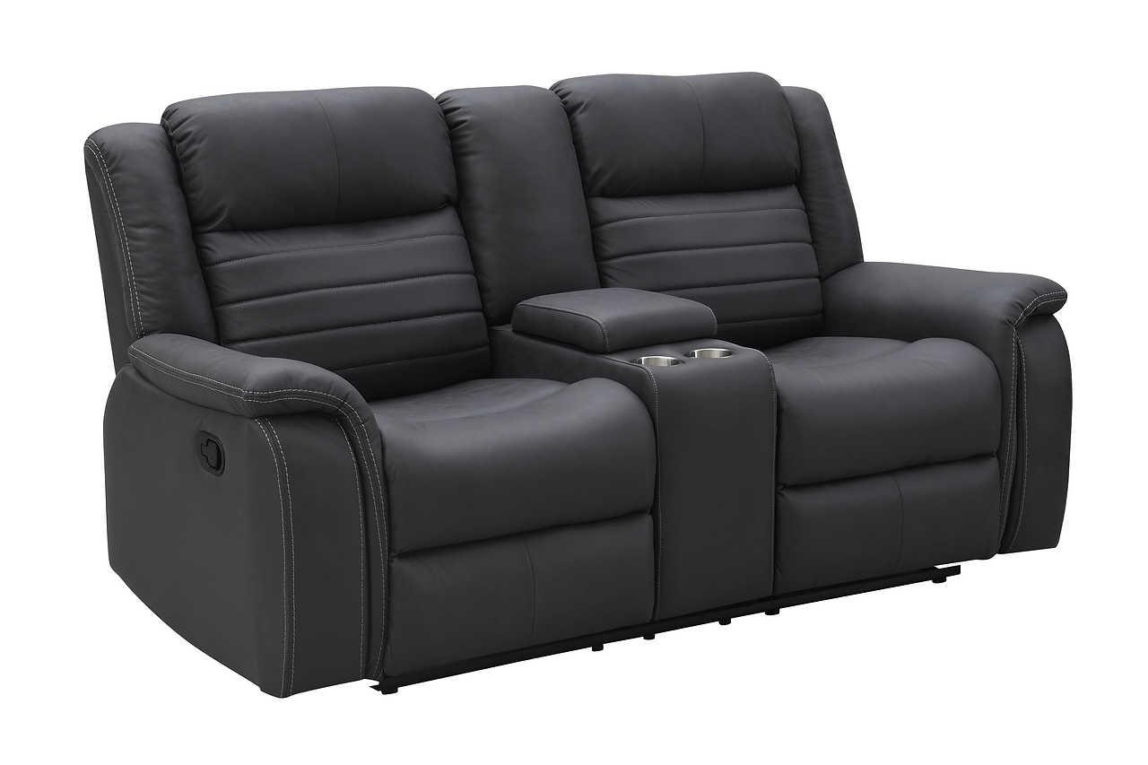 Max Grey sofa and loveseat arrangement in living room