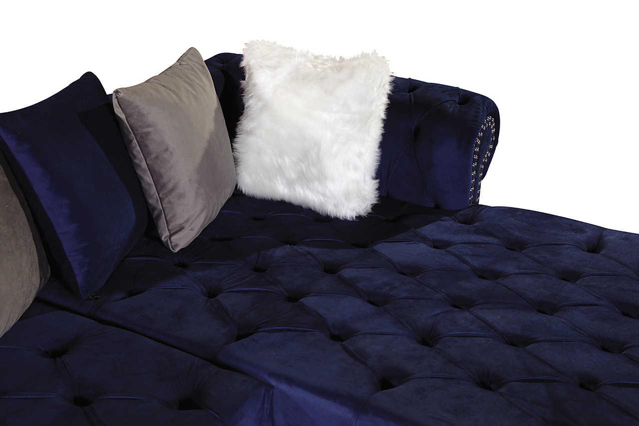 Main view of Milan Blue Sectional sectional sofa