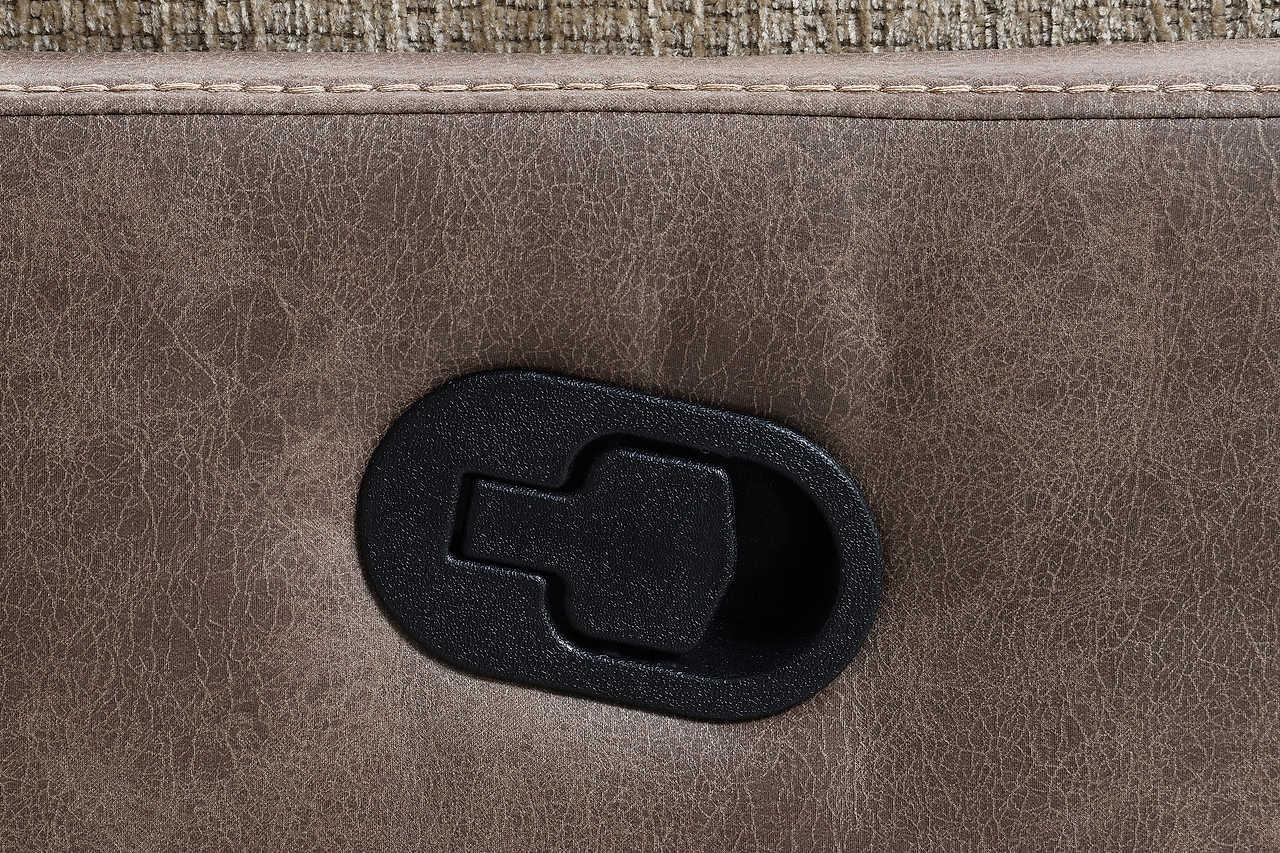 Recliner fully reclined position, side angle