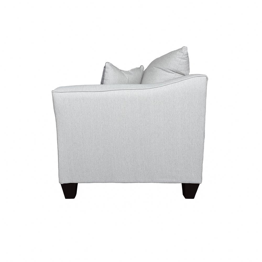 Attached seat and back cushions on Salizar Loveseat