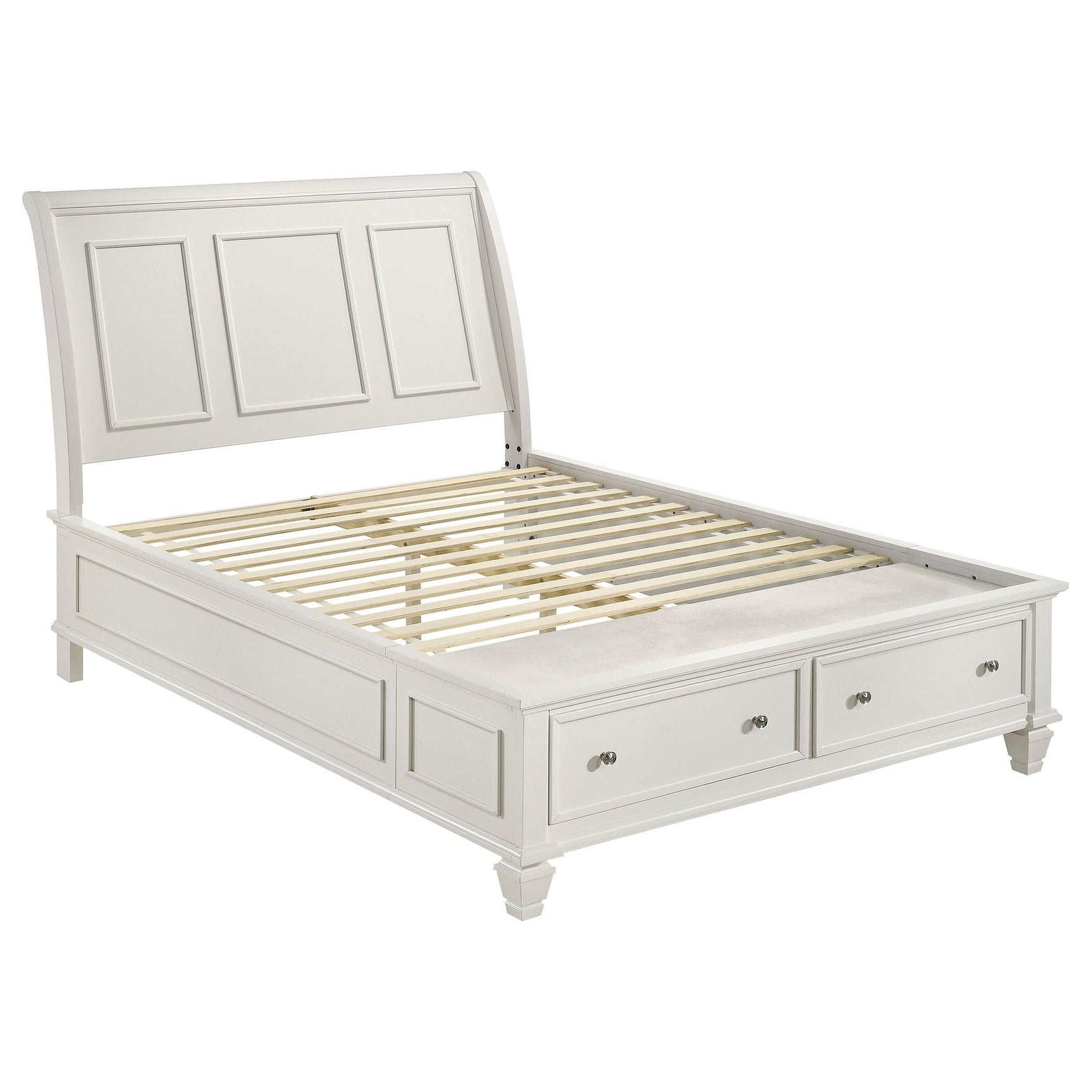 Sandy Beach White Storage Sleigh Bedroom Set main view bed