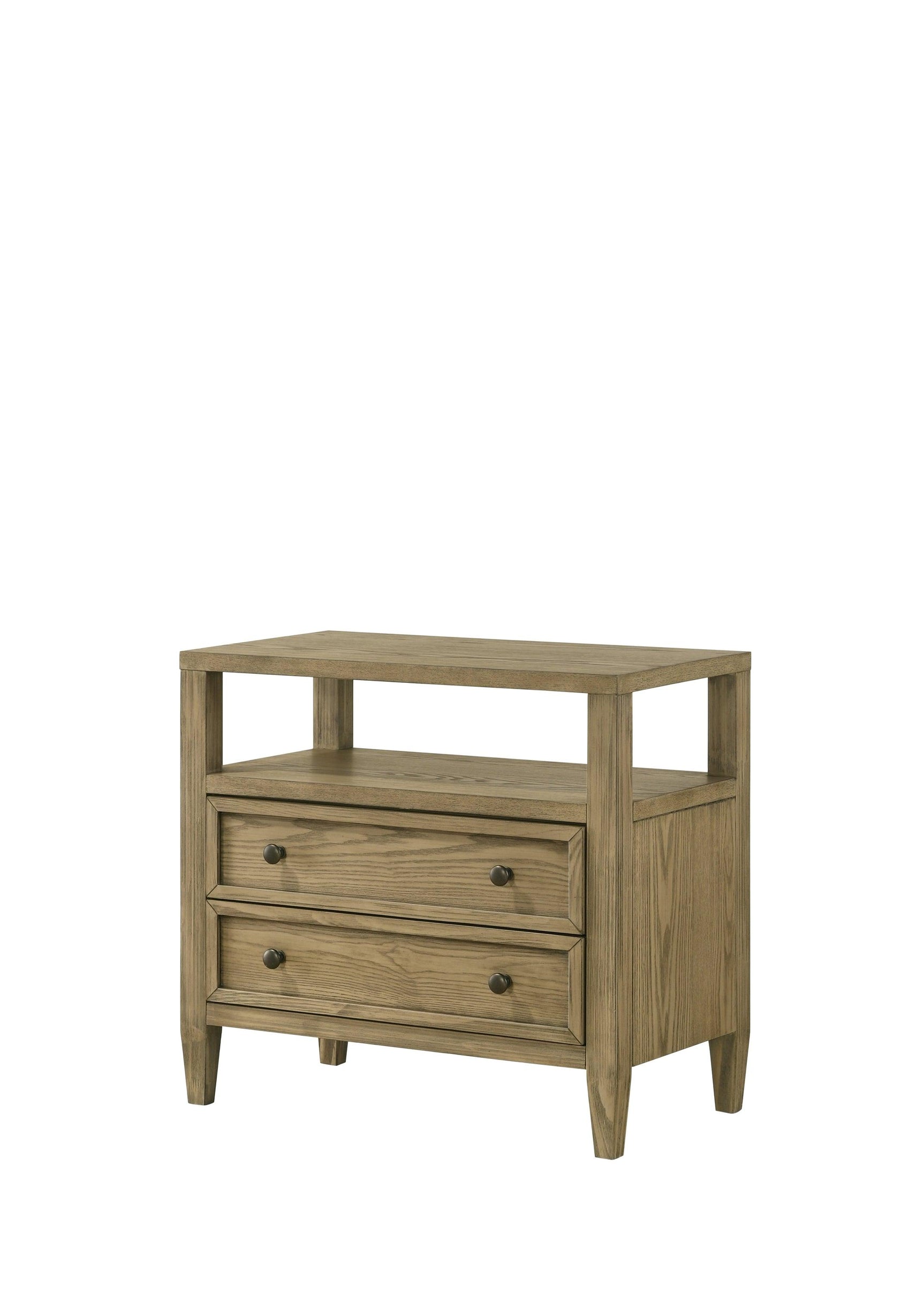 Sienna Brown Modern Contemporary Solid Wood And Veneers King Bed - Ella Furniture