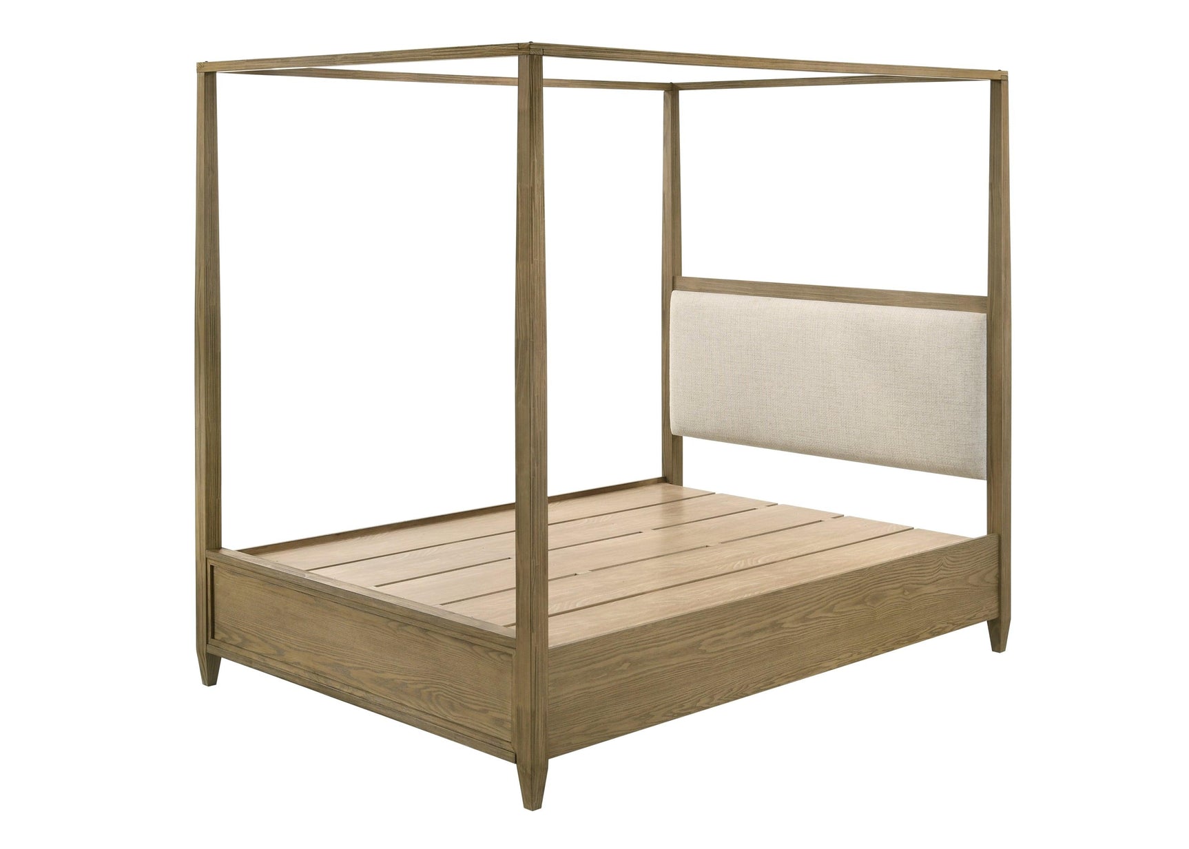 Sienna Brown Modern Contemporary Solid Wood And Veneers King Bed - Ella Furniture