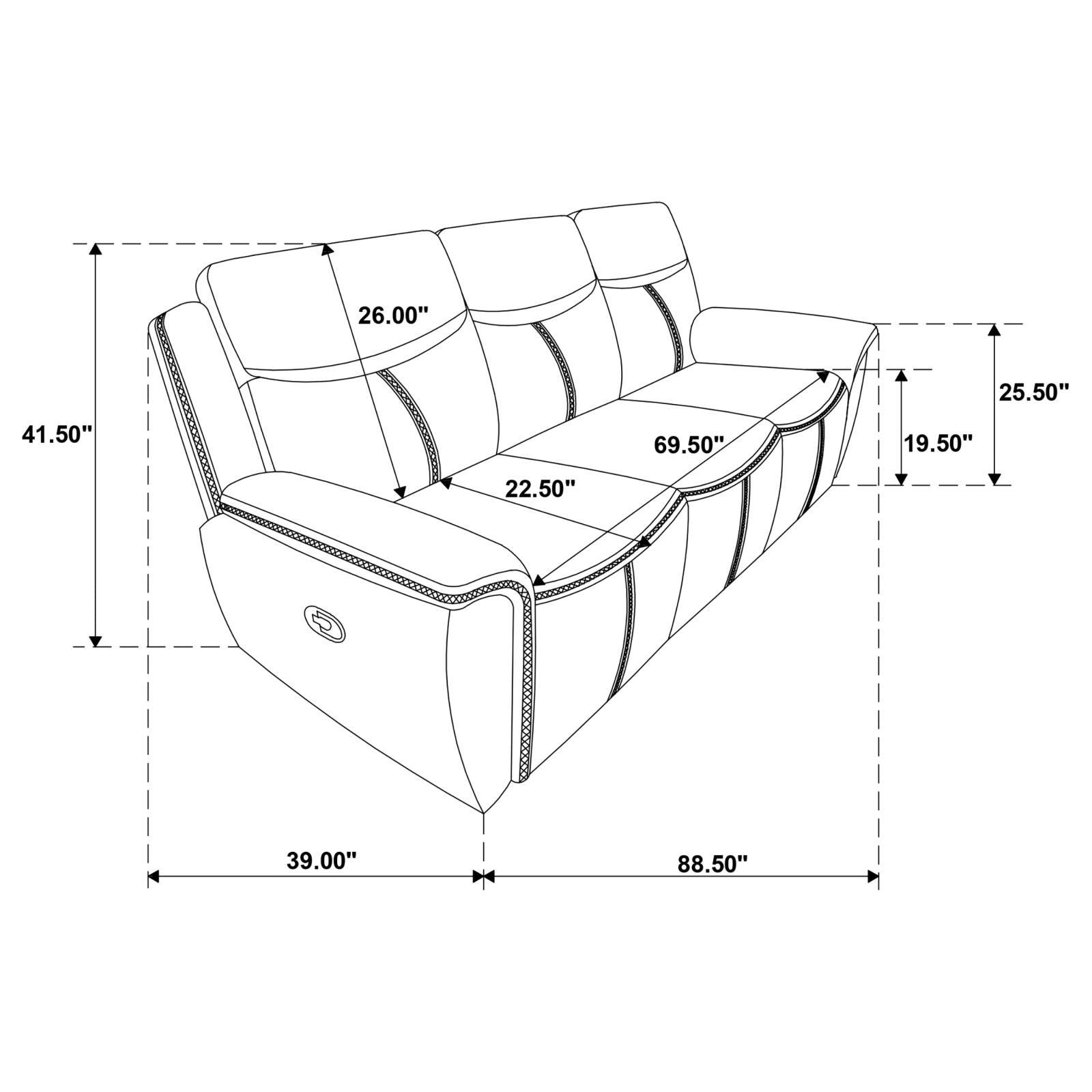 Sloane sofa foam and polyester fiber cushions