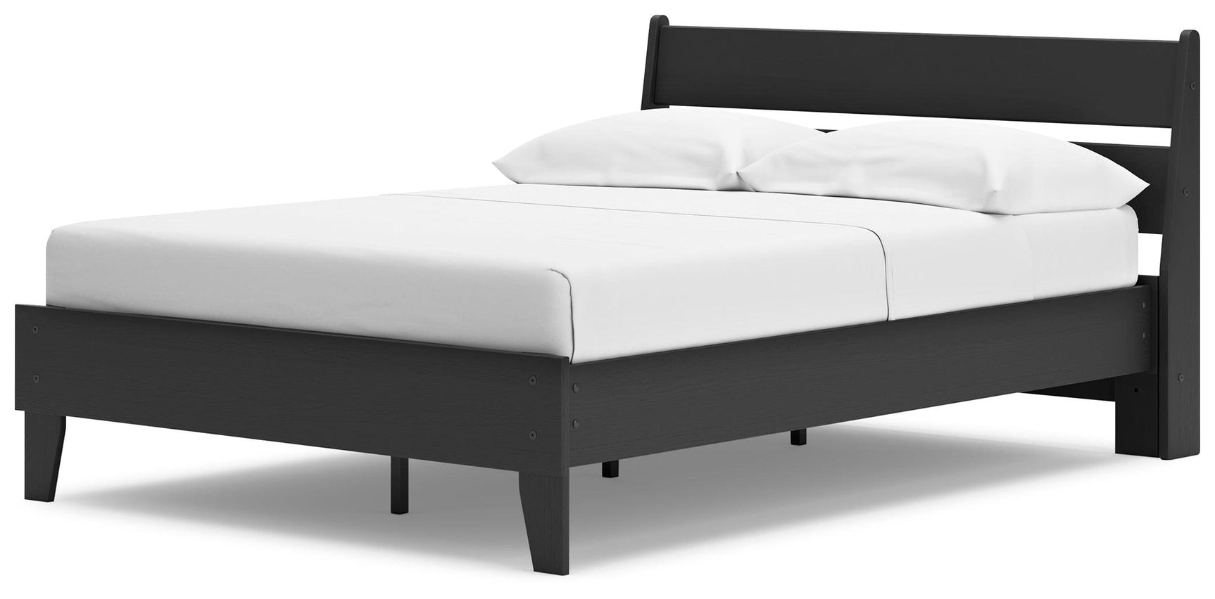 Matte black finish texture on Socalle bed