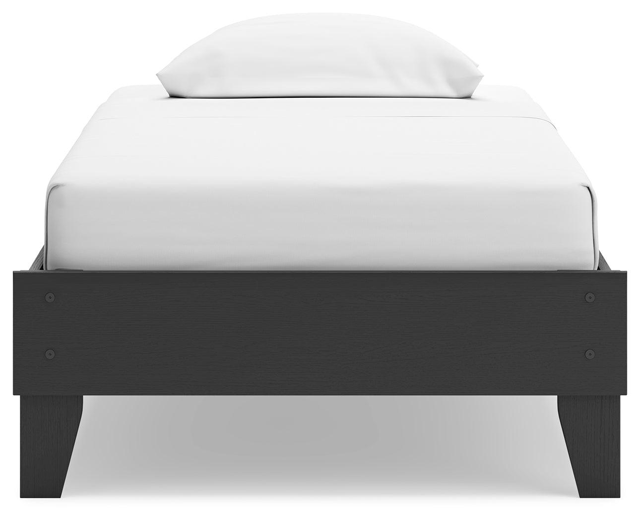 Socalle twin bed frame corner detail