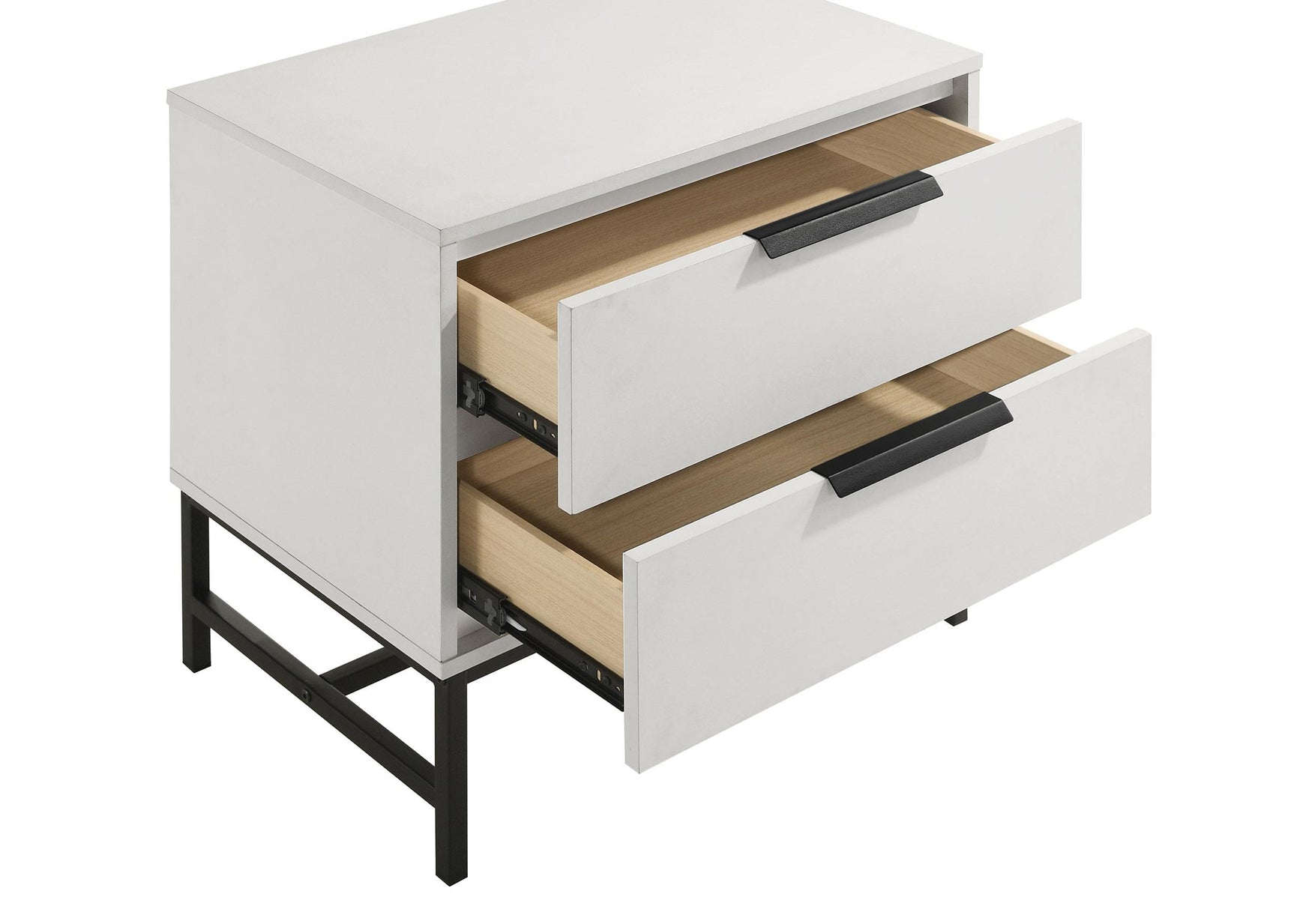 Sonora nightstand legs with plastic floor glides