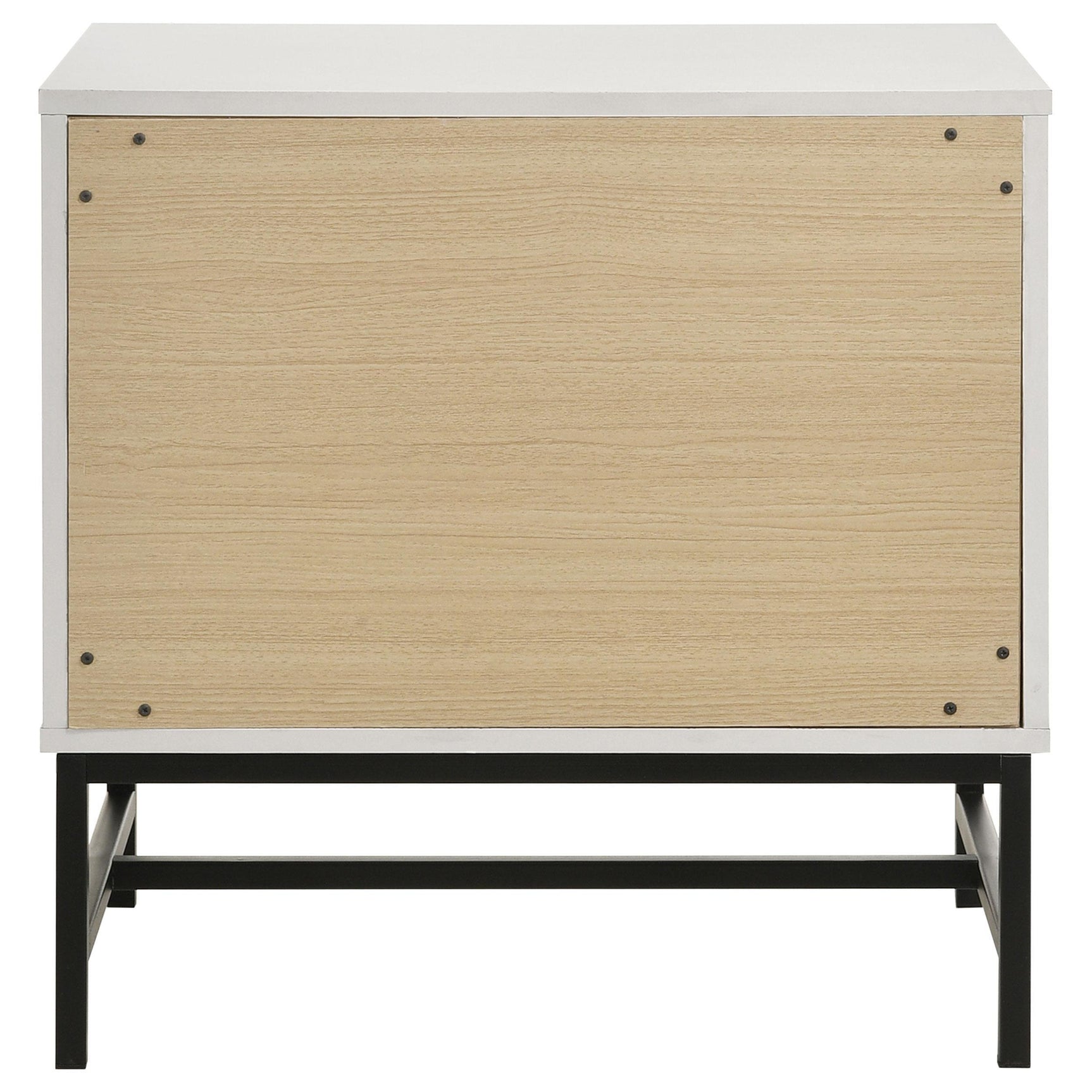 Nightstand drawer interior construction detail