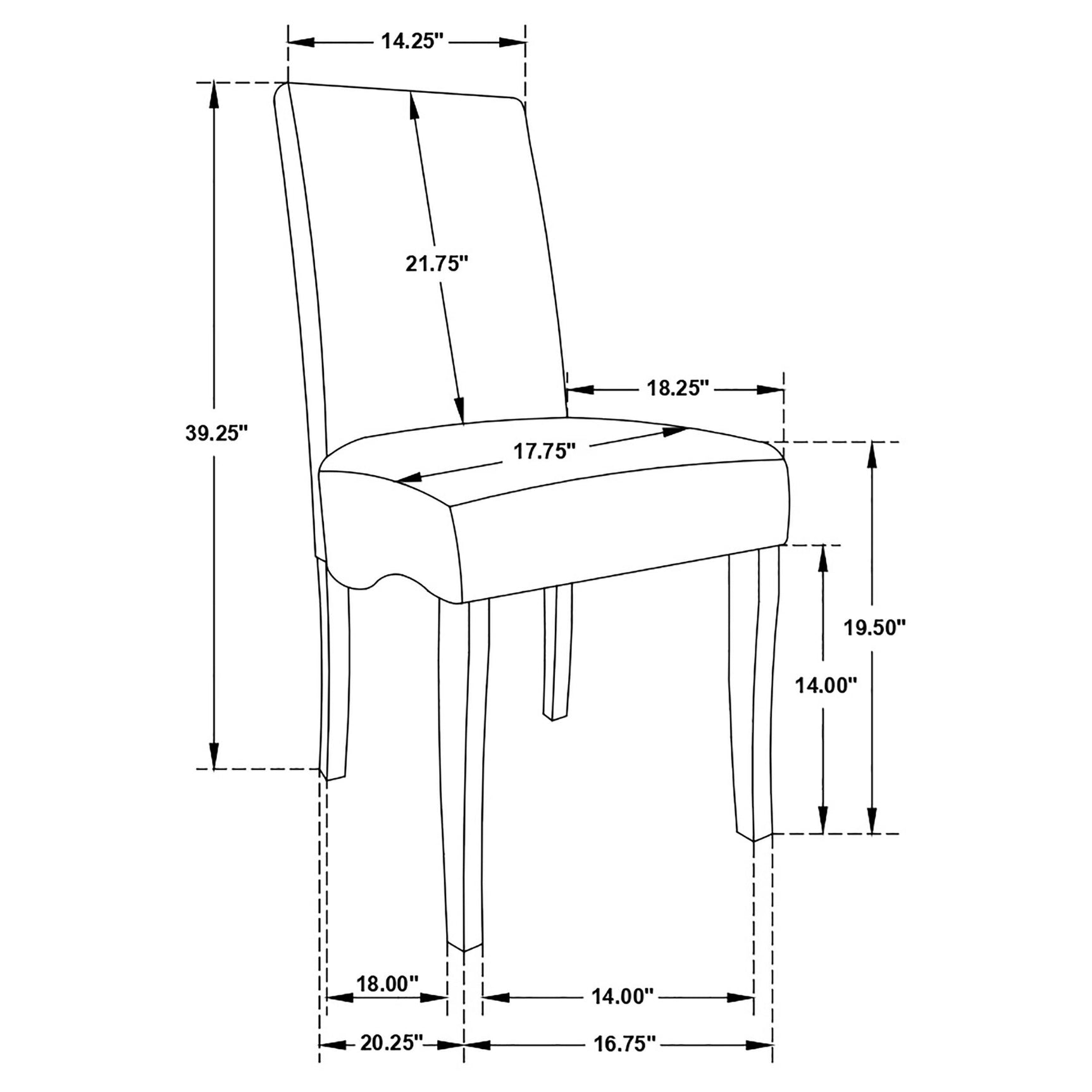 Room perspective of dining set with pedestal table and grey fabric chairs
