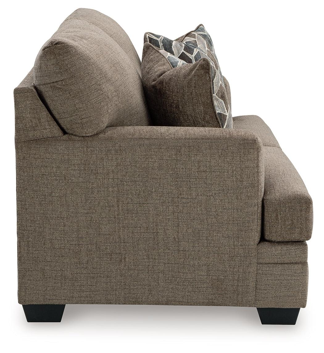 Back view of Stonemeade Nutmeg Chenille Loveseat