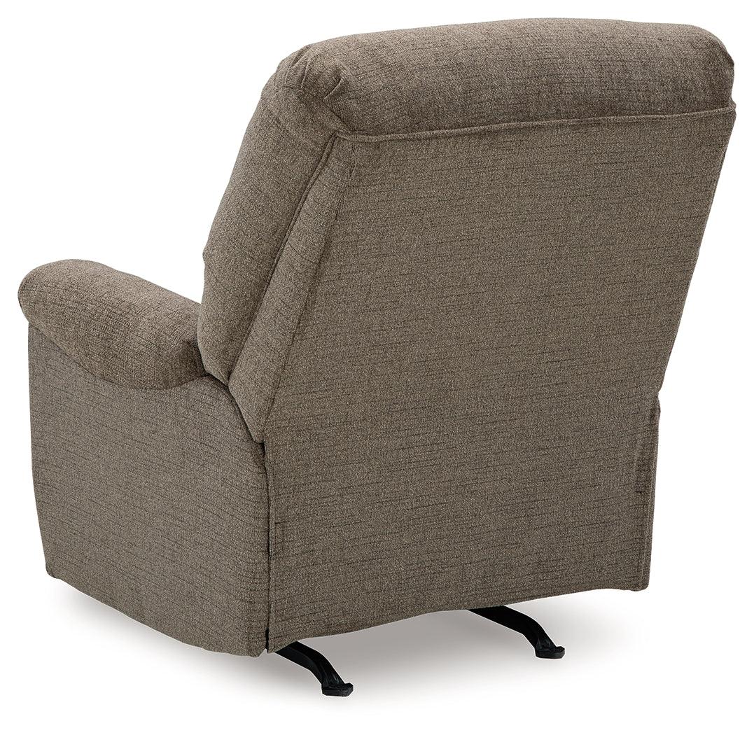 reclining view of Stonemeade Nutmeg Chenille Recliner recliner