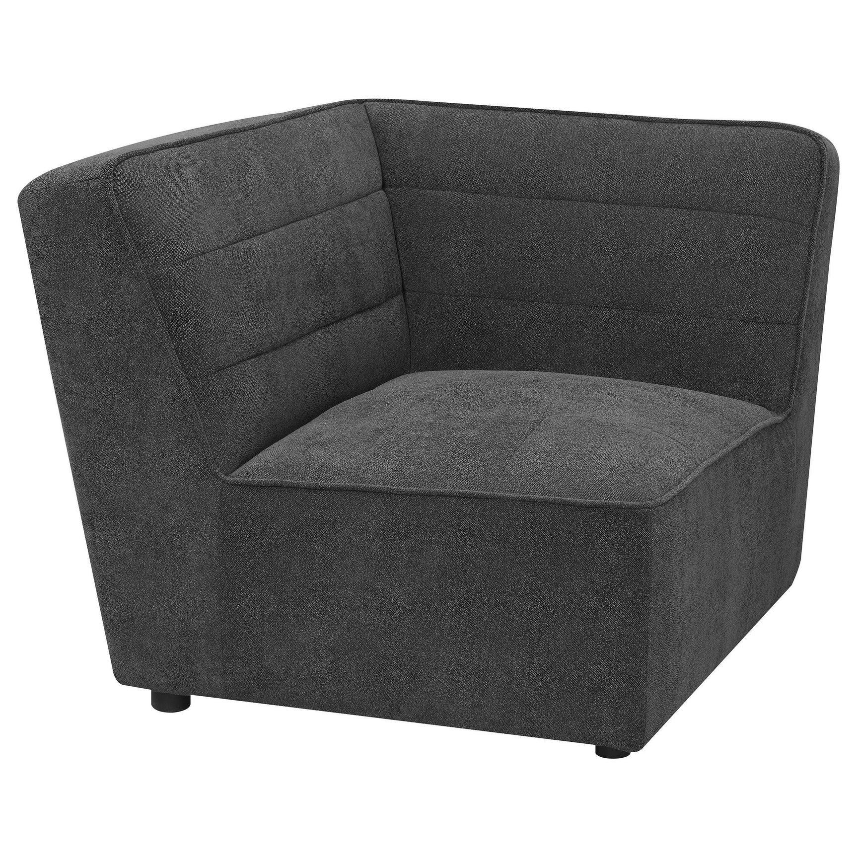 Sunny 6-Piece Upholstered Modular Sectional Sofa Charcoal front perspective