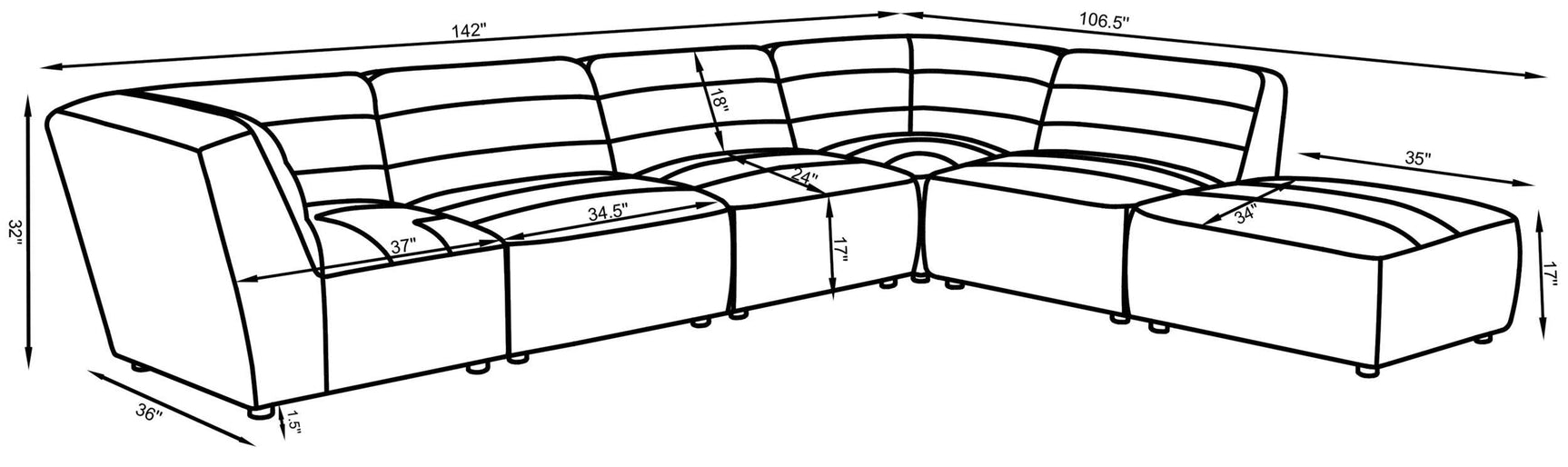 Fabric texture and armrest detail