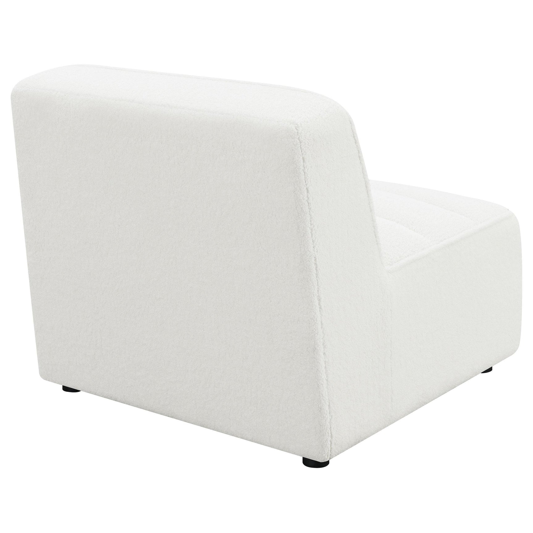 Sunny Upholstered Armless Chair Natural Seat Cushion