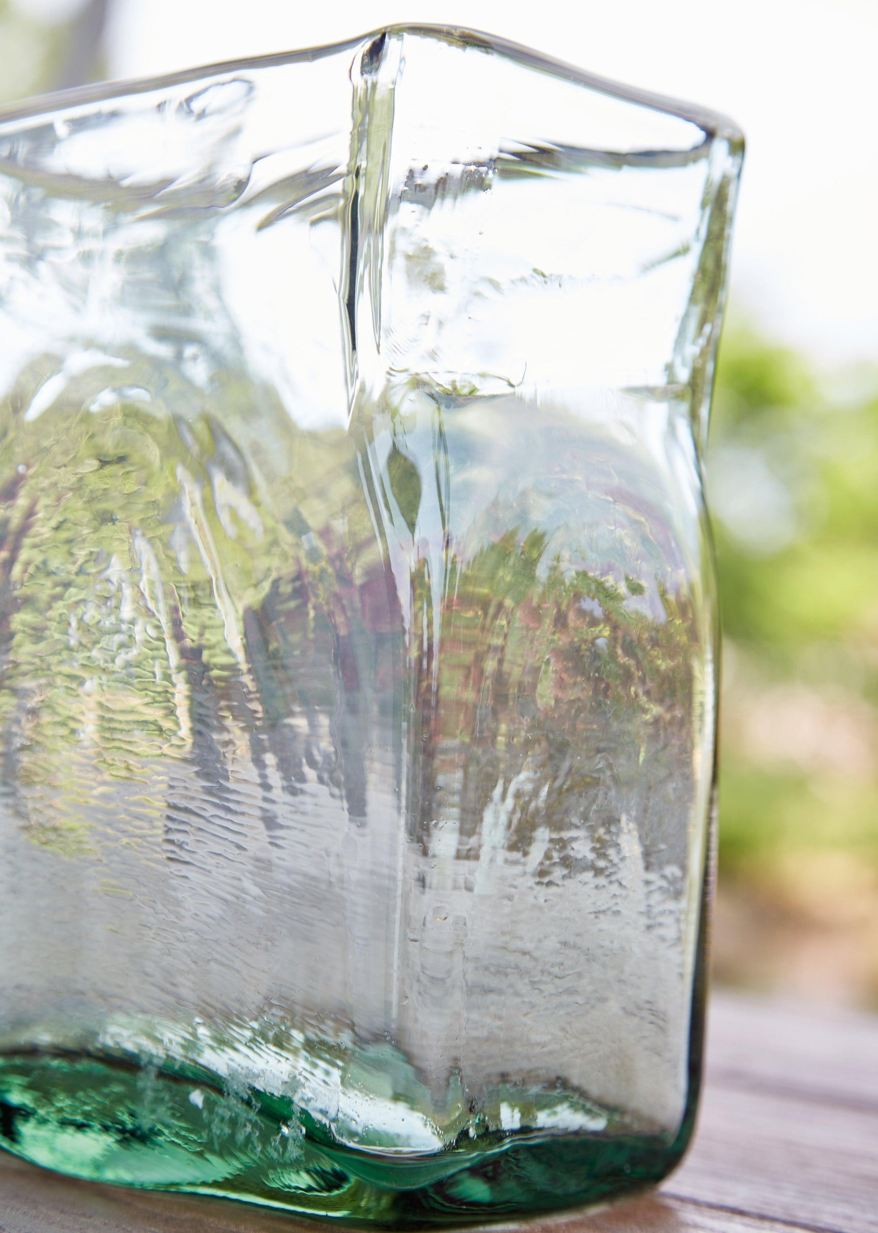Taylow Green Vase set displayed as centerpiece on table