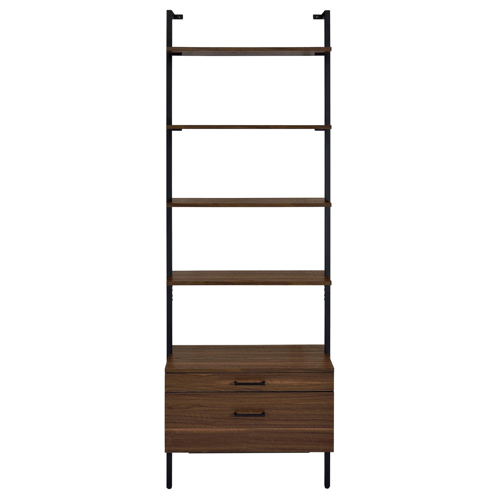 Top view of Gors bookcase with items displayed on shelves