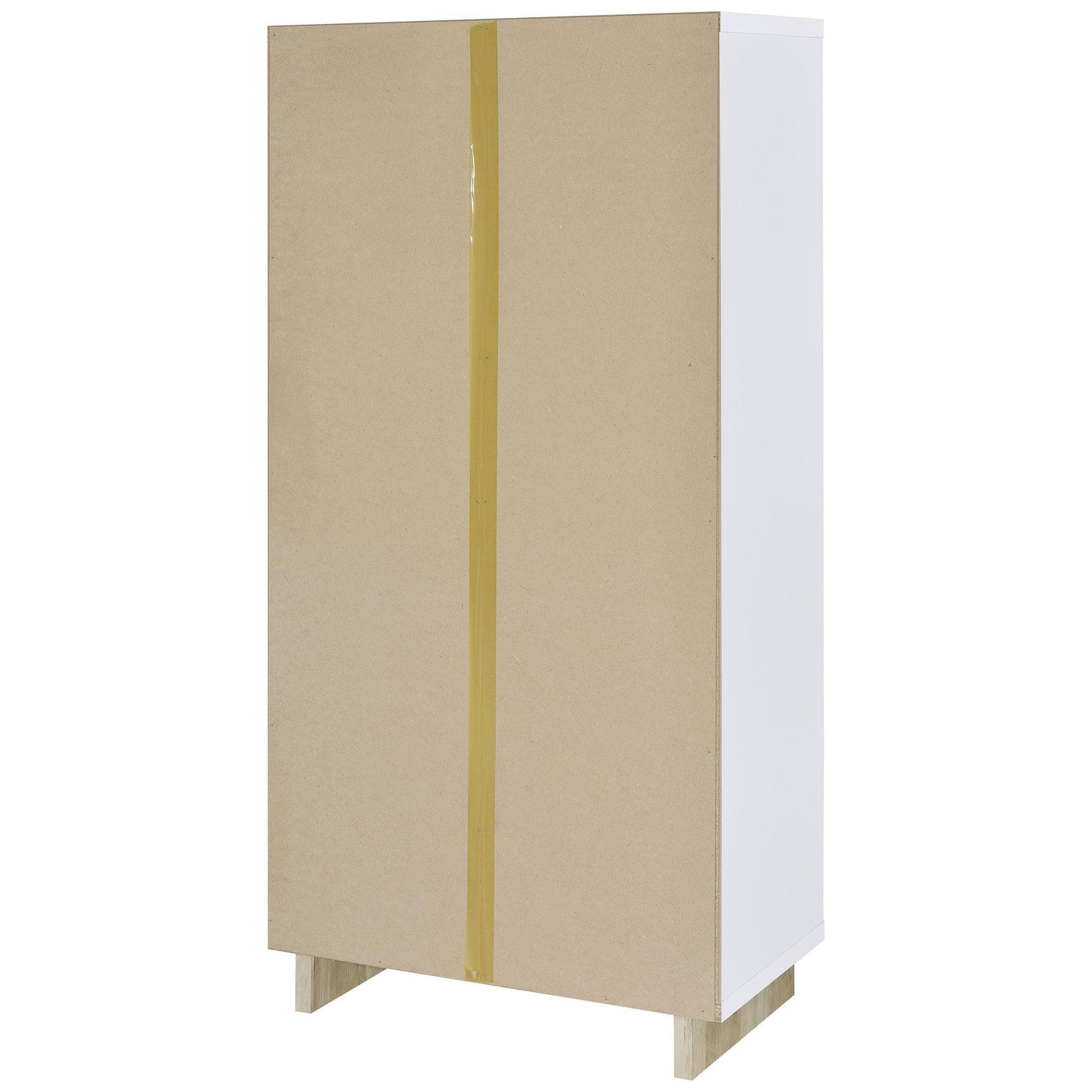 Gors white bookcase full height view