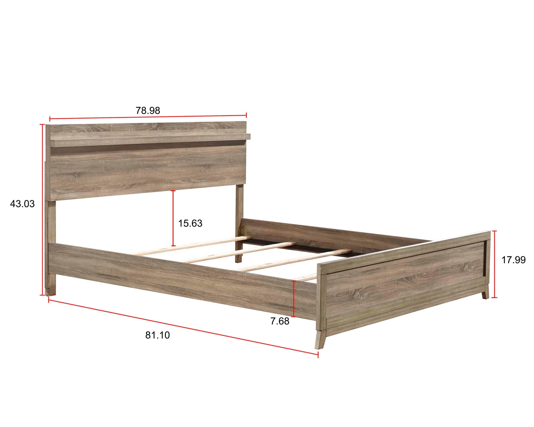 main view of Tilston Brown Bedroom Set bed