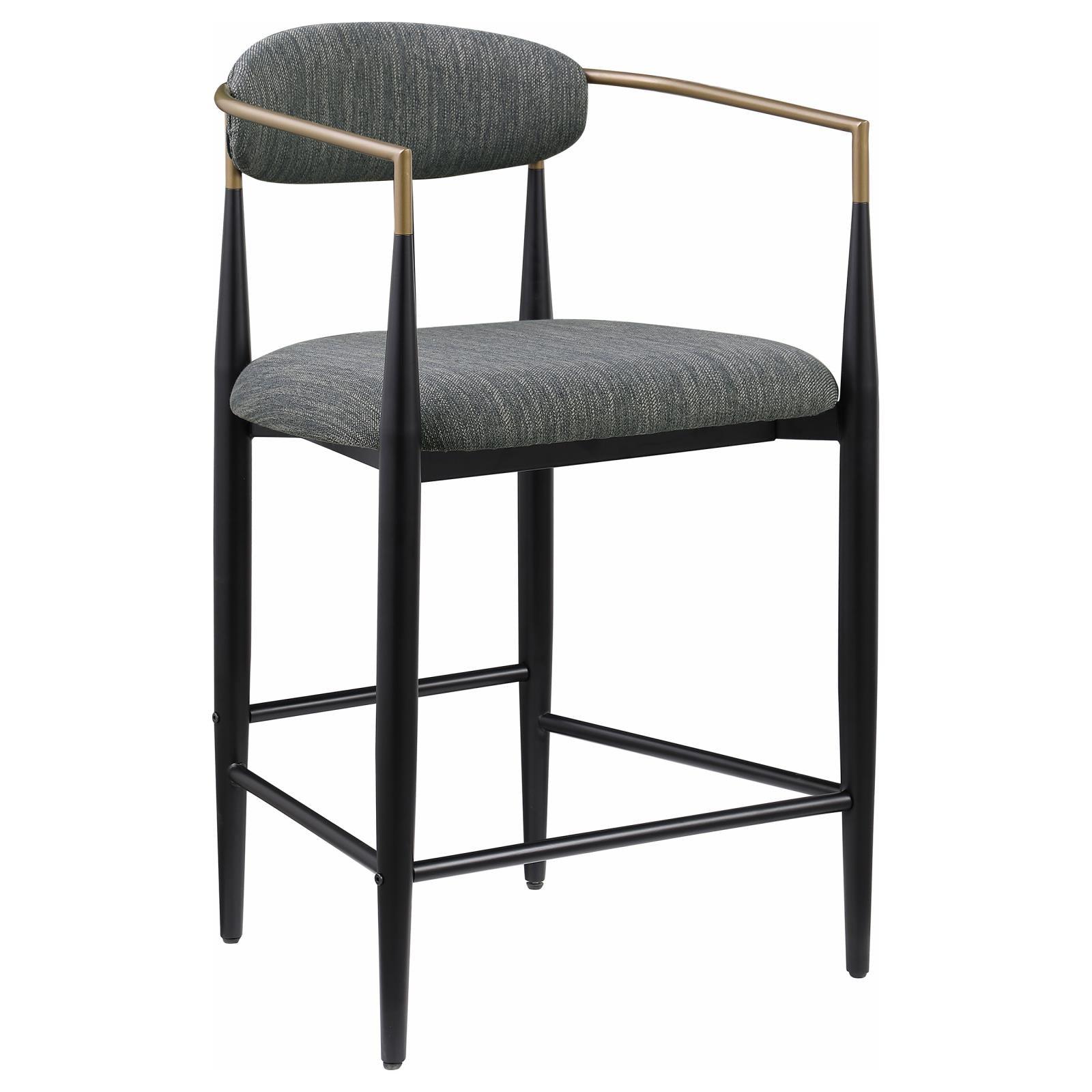 Back view showing open back design of Tina bar stool