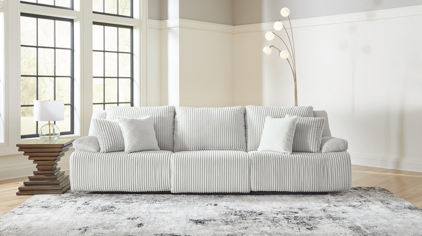 Top Tier Alloy Velvet 3-Piece Reclining Sectional Sofa - image 1