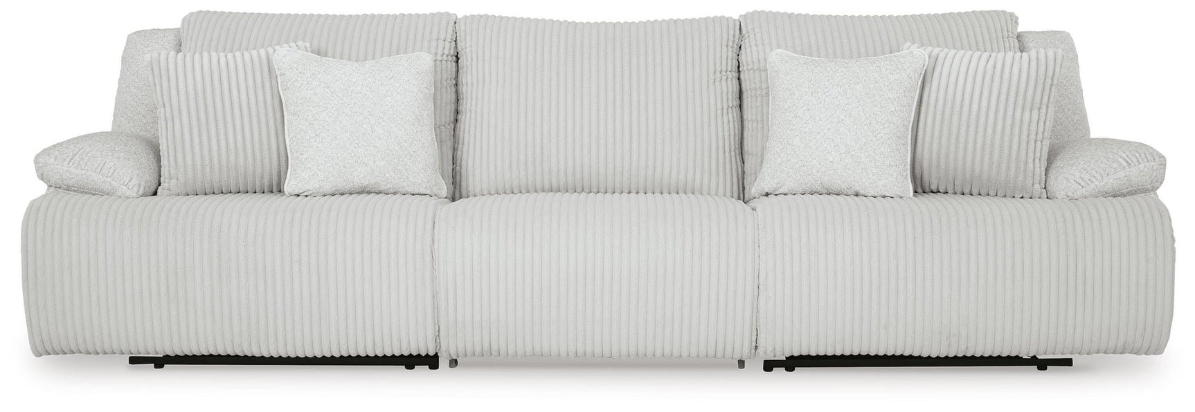 Top Tier Alloy Velvet 3-Piece Reclining Sectional Sofa - image 5