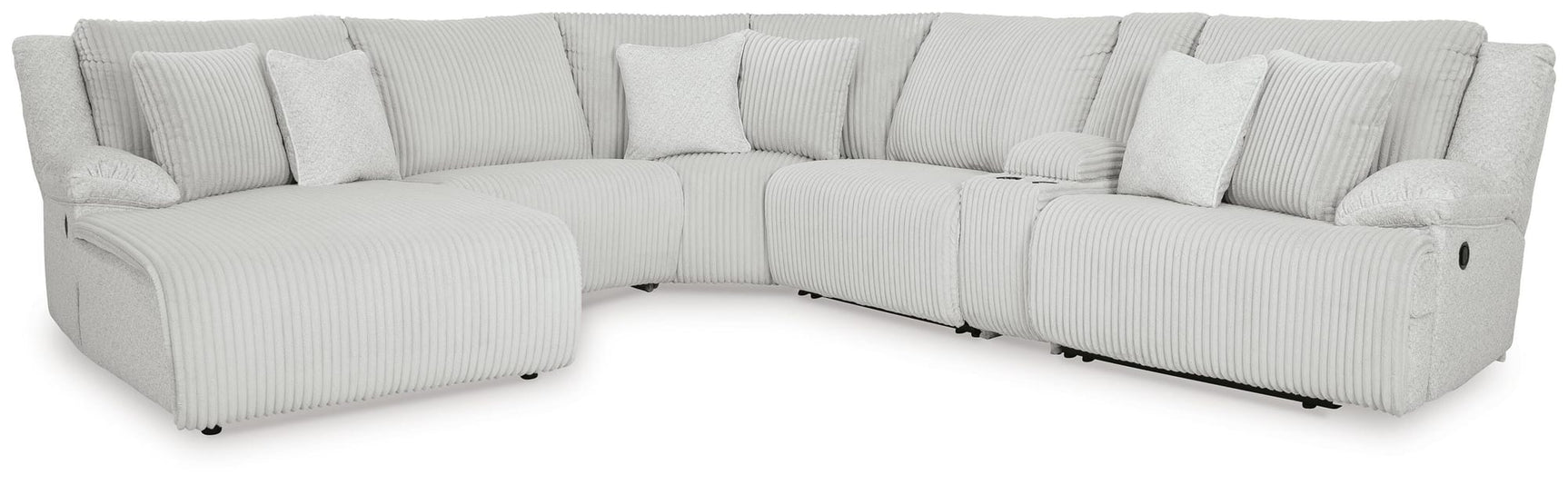 Top Tier Alloy Velvet 6-Piece Reclining Sectional with Chaise view 4