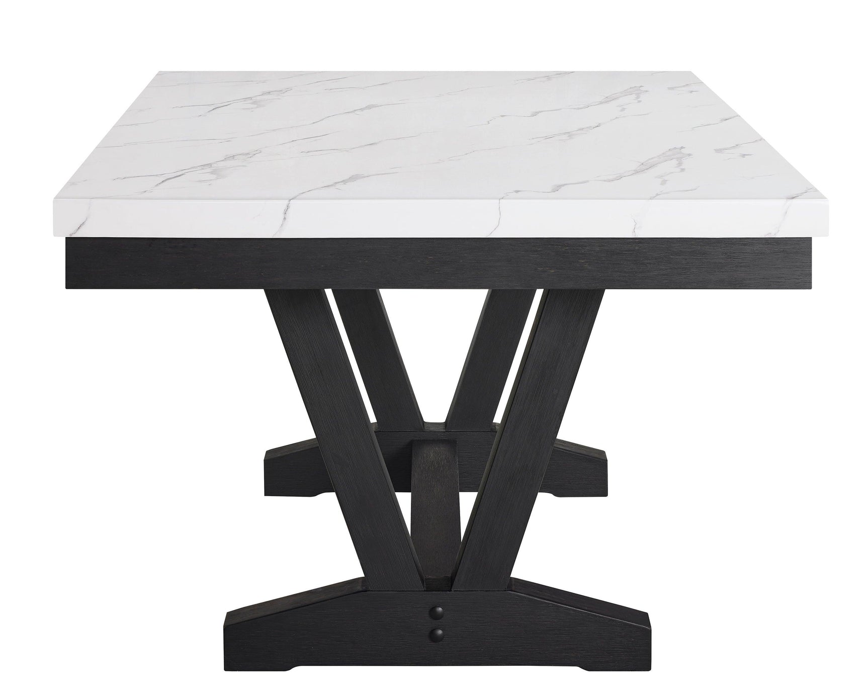 Close-up of tufted backs on dining chairs