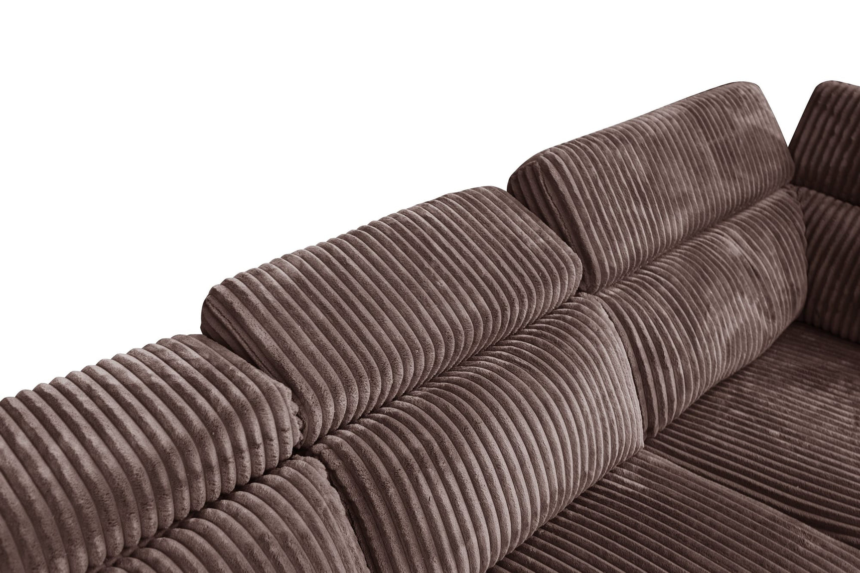 Yash Brown Corduroy Reclining 6-Piece Sectional Sofa view 5