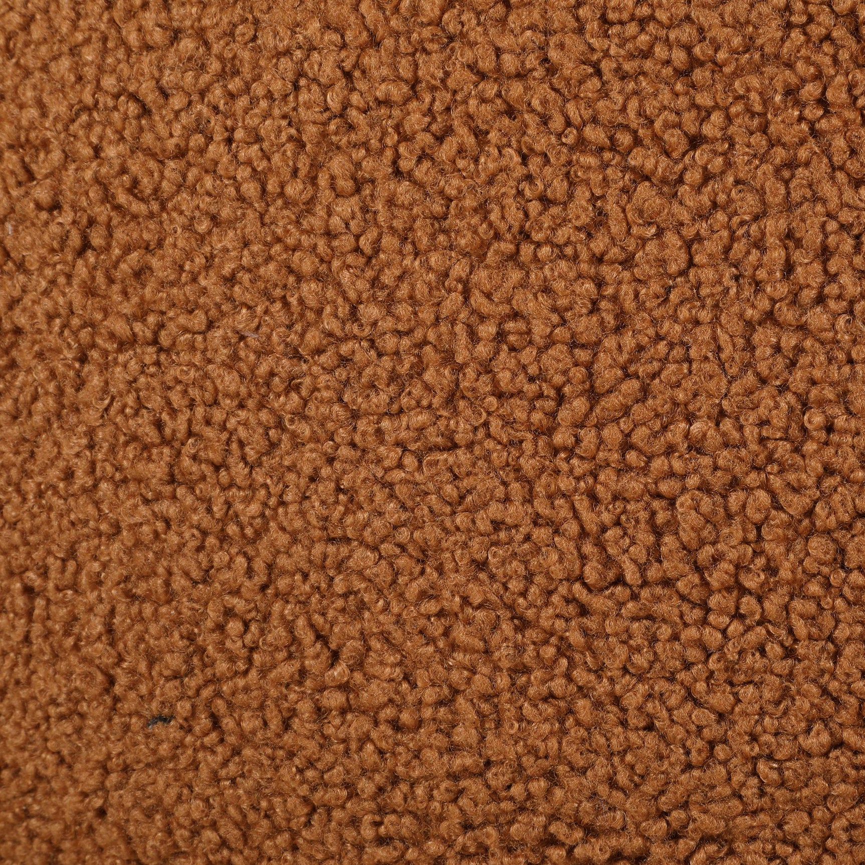 Zonie Orange Boucle Upholstered Barrel Back Accent Chair side view