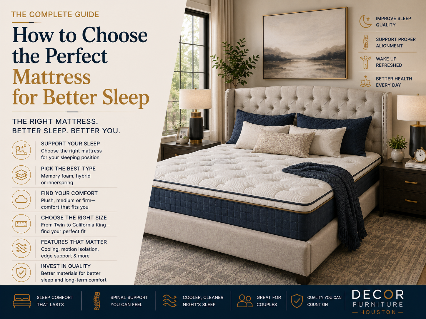 How to Choose the Perfect Mattress for Better Sleep