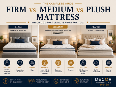 Firm vs Medium vs Plush Mattress: Which Comfort Level Is Right for You?