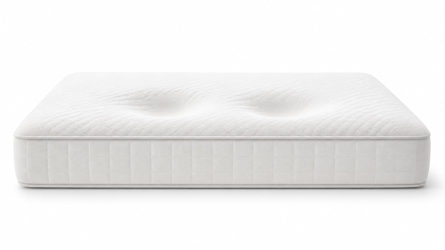 Close-up of plush, medium, and firm mattresses showing visible comfort layer differences on a white background