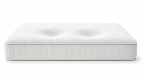 Close-up of plush, medium, and firm mattresses showing visible comfort layer differences on a white background
