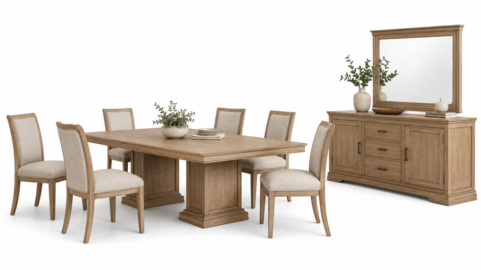 modern transitional dining room set