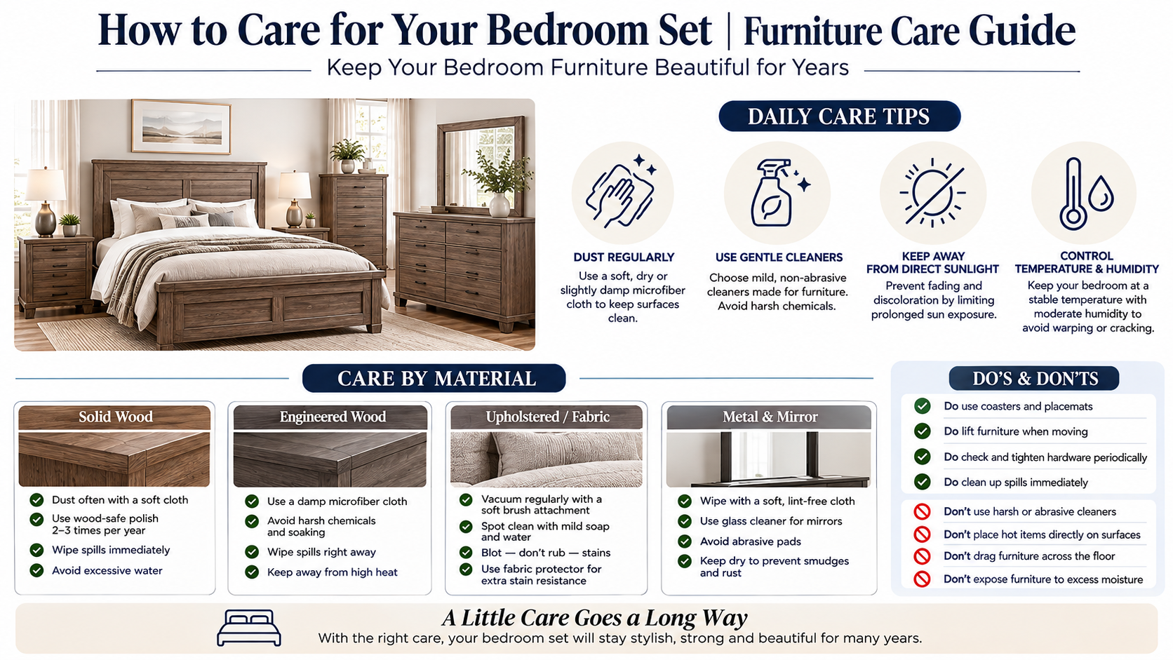 How to Care for and Maintain Your Bedroom Set