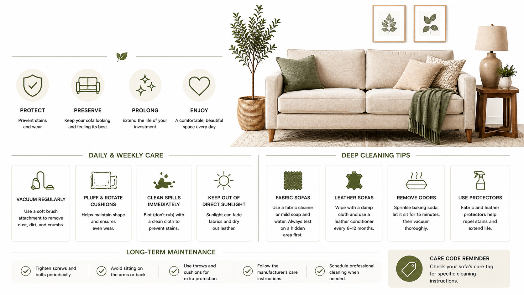 How to Clean and Maintain Your Sofa: Complete Care Guide
