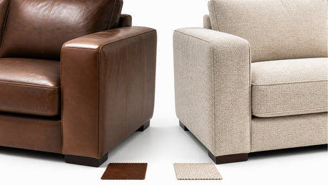 Leather vs fabric sofa comparison