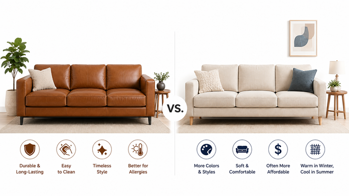 Leather vs. Fabric Sofas: Which Is Better for Your Home?
