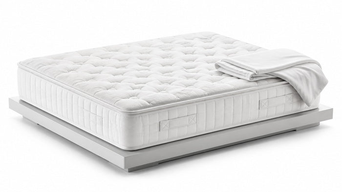 Premium mattress on a white background