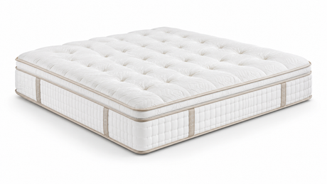 Premium mattress on a white background