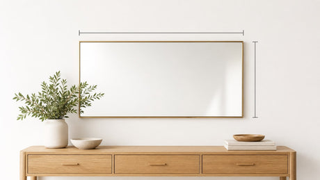 Collection of decorative mirrors showcasing wall, floor, and dresser mirrors on a clean white background.
