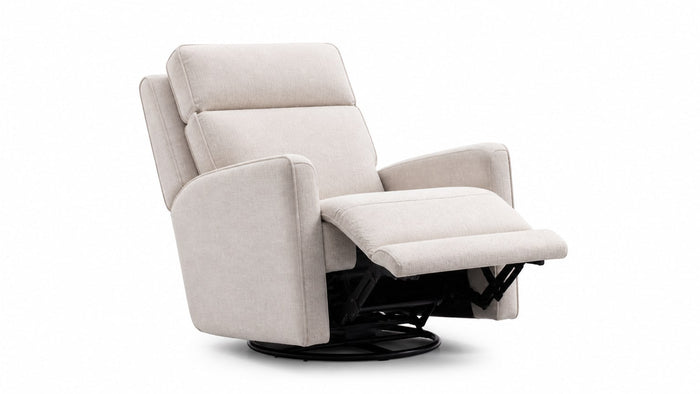 Modern recliner chair in a white studio