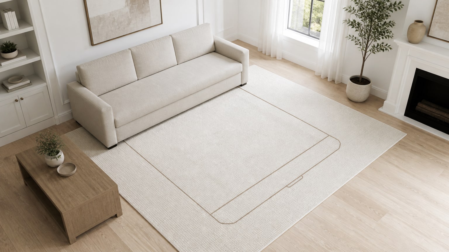 Modern sleeper sofa with pull-out bed mechanism partially extended, on white background