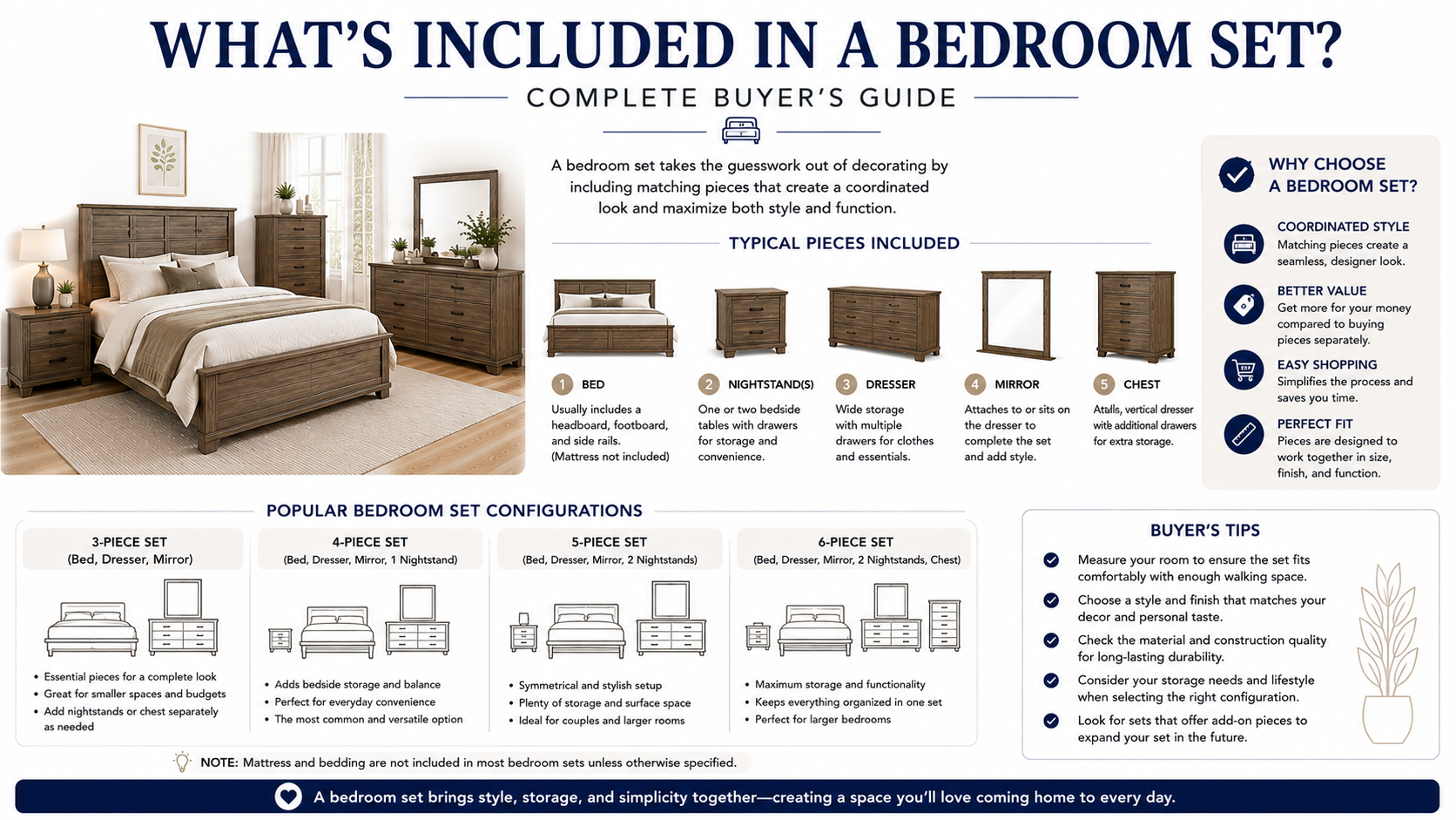 What's Included in a Bedroom Set? Complete Buyer's Guide