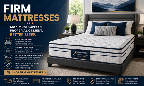 Firm mattress for better sleep at Decor Furniture
