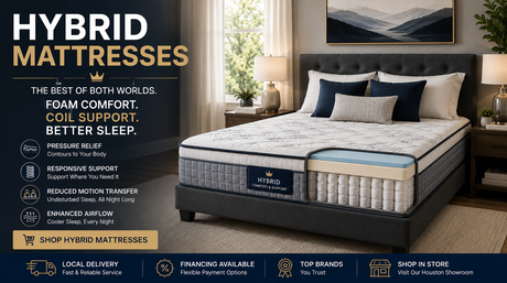 Hybrid mattress comfort and style at Decor Furniture