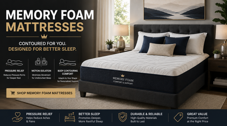 Cozy comfort, modern memory foam mattress at Decor Furniture