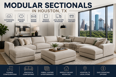 Modular sectionals in Houston TX at Decor Furniture