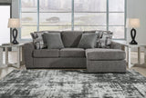 Ashley 524-04 Sofa Chaise sectional in pewter, main front angle view