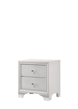 Lyssa Frost modern night stand with three dovetail drawers, front view